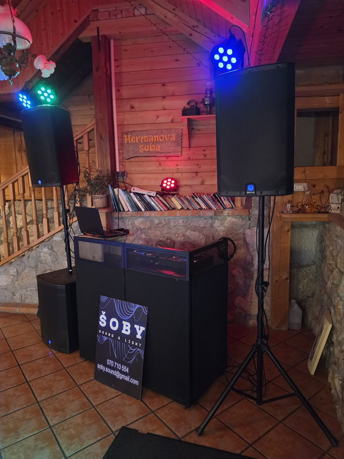 DJ oprema in zvočnik Šoby Sound & Light